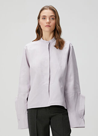 Jil Sander Kadın Keten Gömlek Mor 36 It