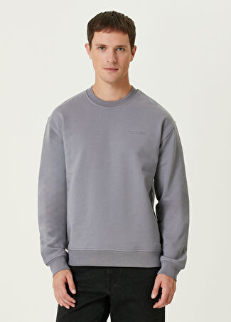 Closed Erkek Gri Organik Pamuk Sweatshirt S