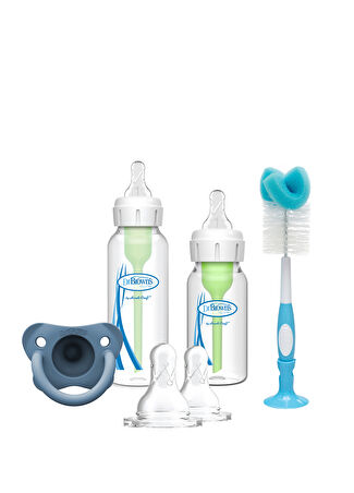 Dr.brown's Bebek Dar Ağız Mavi Yeni Doğan Set -1