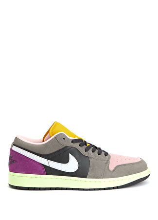 Nike Erkek Air Jordan 1 Colorblocked Deri Sneaker Siyah 40