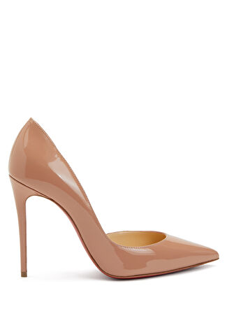 Christian Louboutin Kadın Nude Deri Stiletto Pembe 40 -1