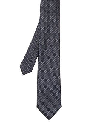 Zegna Erkek Lacivert İpek Kravat