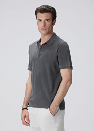 Network Erkek Polo T-Shirt Gri Xs