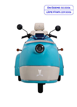 Lampago Elektrikli Krem Moped Motosiklet -1
