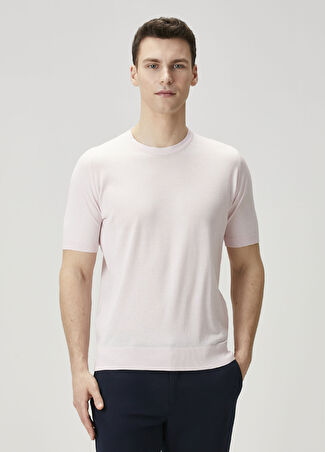 John Smedley Erkek Kempton Kısa Kollu Triko Pembe S