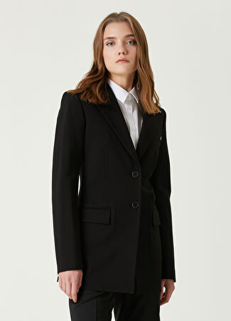 Helmut Lang Kadın Siyah Fermuar Detaylı Blazer 0 Us