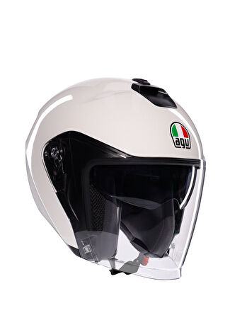 Agv İrides Mono Materia White Configuration Açık Motosiklet Kaskı M - 1