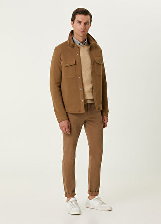 Beymen Club Erkek Vizon Twill Spor Pantolon Bej 48 -1
