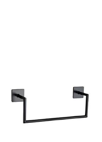 System Bathroom Accessories Nowo Siyah Duvara Monte Yapışkanlı Havluluk -1