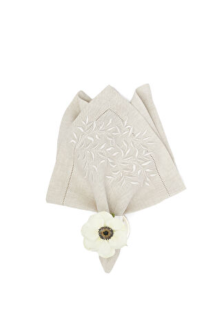 Home Couture Burgeon Peçete 2 Li 45x45 Cm Bej -1