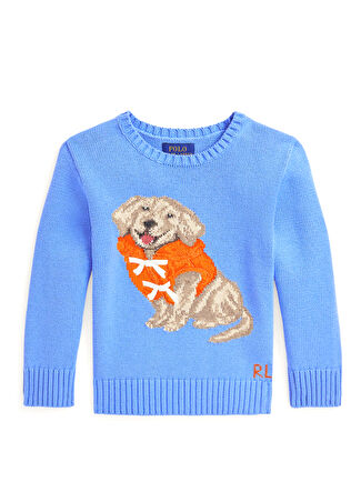 Polo Ralph Lauren Çocuk Mor Kazak Mavi 7 Yaş -1
