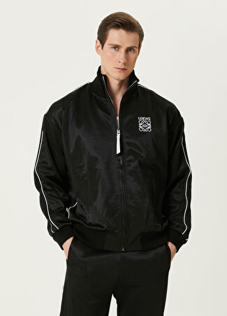 Loewe Erkek Siyah Logo Nakışlı Sweatshirt M