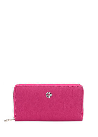 Cachee Concept Erkek Lima Şeftali Deri Cüzdan Pembe