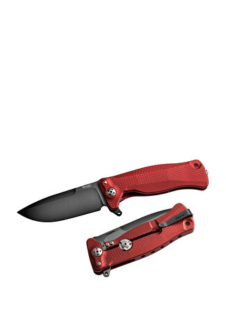 Lionsteel Sr11a Rb Kırmızı Alüminyum Siyah Namlu Çakı -1