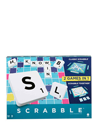 Mattel Scrabble Orijinal İkisi Bir Arada İngilizce Kutu Oyunu -1