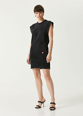 T By Alexander Wang Kadın Mini Elbise Gri S