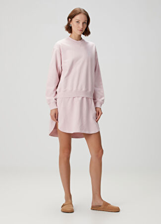 Jw Anderson Kadın Pembe Mini Sweatshirt Elbise S