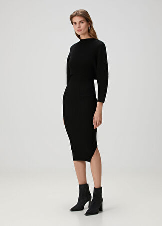Allsaints Kadın Minori Siyah Midi Elbise M