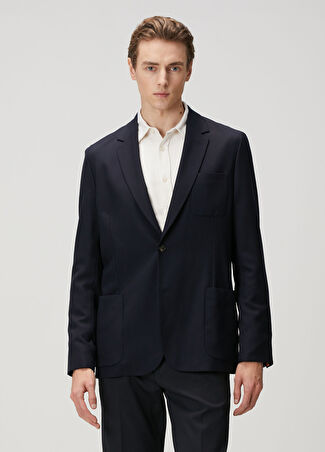 Paul Smith Erkek Lacivert Yün Ceket 42 It