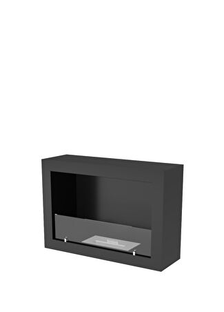 Korflame Asma Bioetanol Şömine 80 Cm Siyah -1