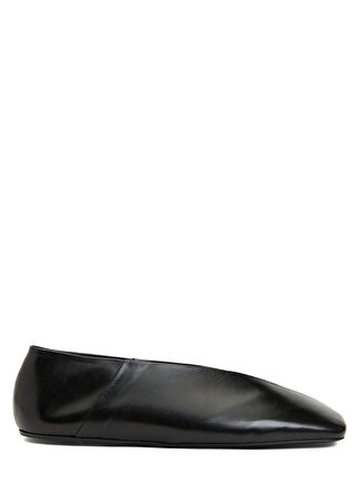 Jil Sander Kadın Siyah Deri Babet 39.5 It -1