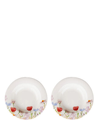 Royal Porcelain Canterbury Blooming Field 2 Li Porselen Çukur Tabak 24 Cm Çok Renkli -1