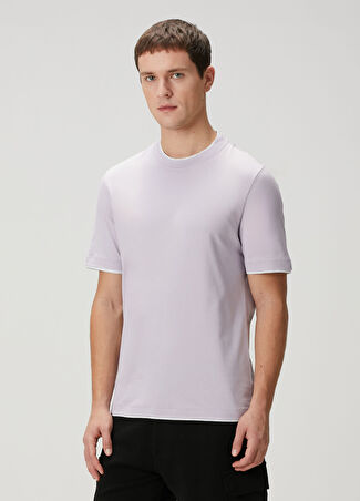 Brunello Cucinelli Erkek Basic T-Shirt Mor M