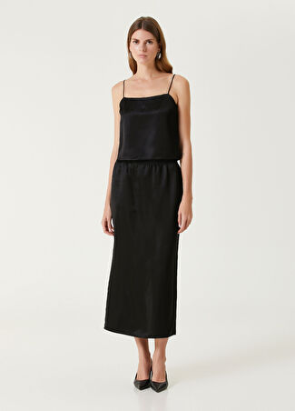 Wardrobe Nyc Kadın Siyah Midi Etek Xs