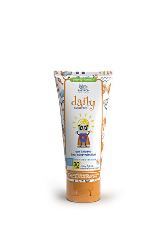 Babyton Çocuk Bebek & Doğal Güneş Koruyucu Krem 50 Ml Turuncu -1