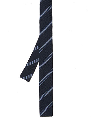 Corneliani Erkek Lacivert İpek Kravat