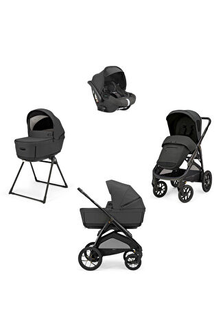 Inglesina Bebek Xt Glam Magnet Grey Stantlı 4'lü Seyahat Sistem Arabası Gri -1