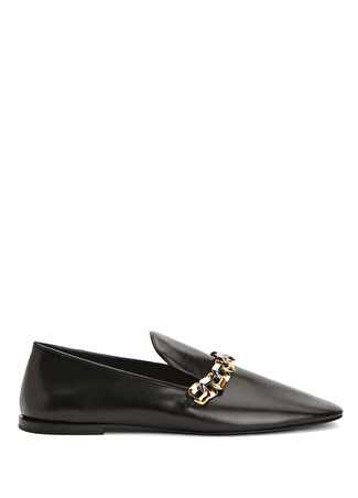 Jil Sander Kadın Siyah Deri Loafer 36