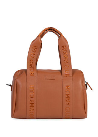 Childhome Mommy Club Bag Kahverengi Vegan Deri Anne Bebek Bakım Çantası -1