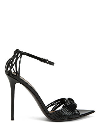 Giuseppe Zanotti Kadın Siyah Deri Sandalet 38 -1