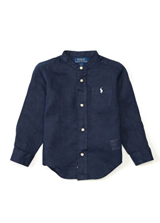Polo Ralph Lauren Çocuk Lacivert Keten Gömlek S