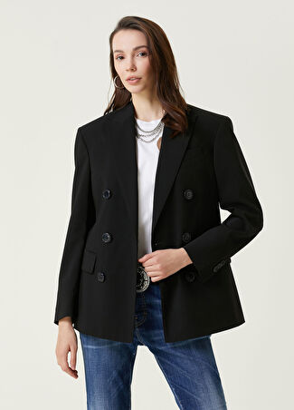 Dsquared2 Kadın Siyah Kruvaze Ceket 42 It