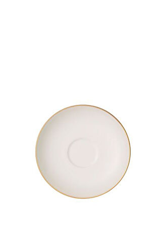 Villeroy & Boch Anmut Gold Porselen Türk Kahvesi Tabağı 12 Cm Beyaz -1