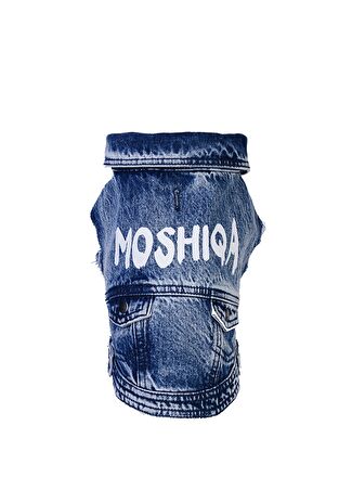 Moshiqa Denim Lacivert Köpek Ceketi M - 1