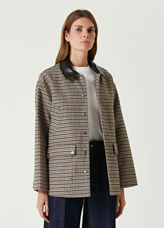 Rag&bone Kadın Cassidy Kazayağı Desenli Ceket Bej M