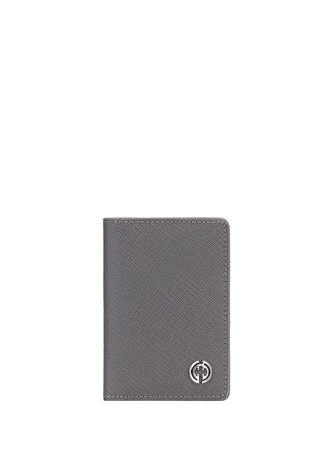 Cachee Concept Slim Gri Deri Cüzdan