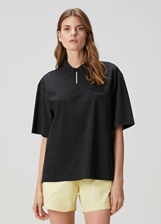 Sunnei Kadın Siyah Polo T-Shirt Xs
