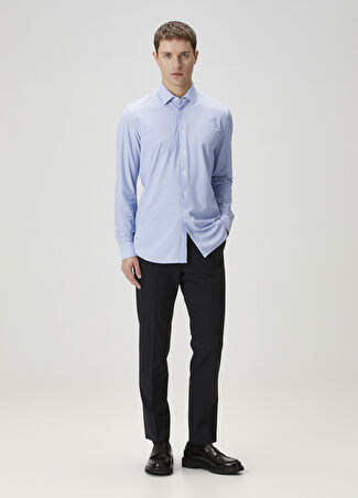 Corneliani Erkek Lacivert Yün Pantolon 52 It -1