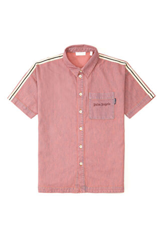 Palm Angels Kız Çocuk Pembe Denim Elbise 14 Yaş Us