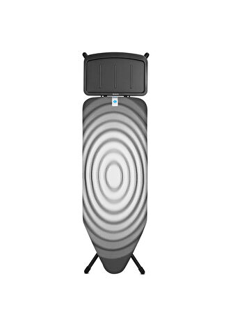 Brabantia Titan Oval Desenli Buhar Kazanı Standlı Siyah Çelik Ütü Masası -1