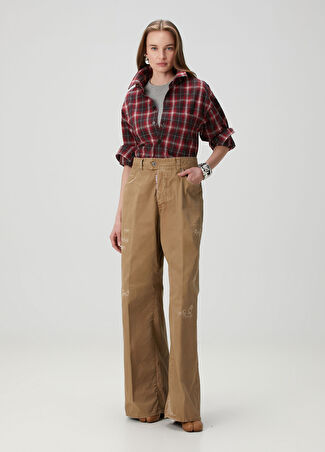 Dsquared2 Kadın Pantolon Bej 36 It