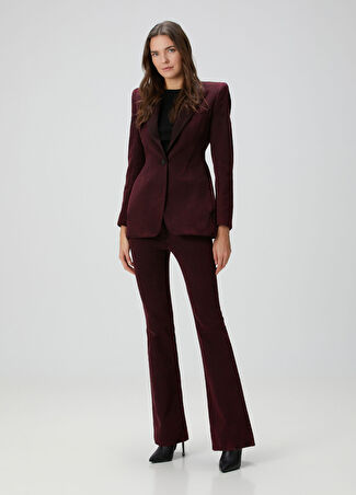 Mcqueen Kadın Bordo Flared Jean Pantolon 25 It