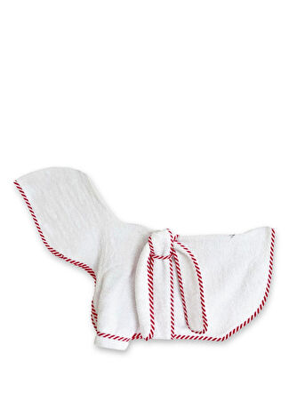 St. Pia Par Avion Bath Robe Köpek Bornozu Beyaz S -1