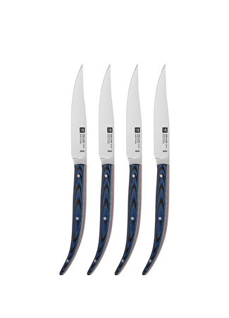 Zwilling Mavi 4 Lü Biftek Bıçağı Seti Lacivert -1