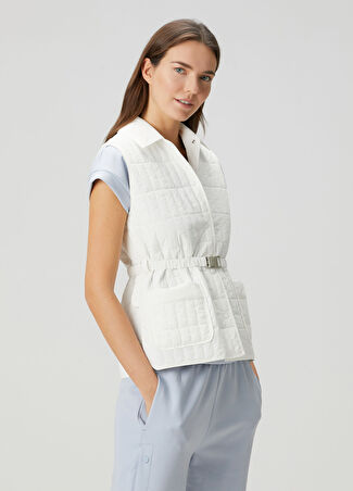 Beymen Collection Collection Kadın Beyaz Kapitoneli Yelek 34