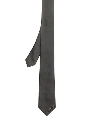 Zegna Erkek Gri İpek Kravat